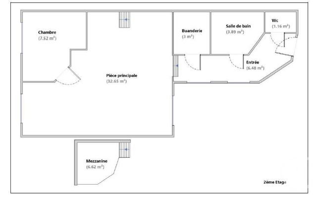 Afficher la photo en grand Appartement T2 à vendre - 2 pièces - 54.08 m2 - LYON - 69004 - RHONE-ALPES - Century 21 Perspective Immobilier