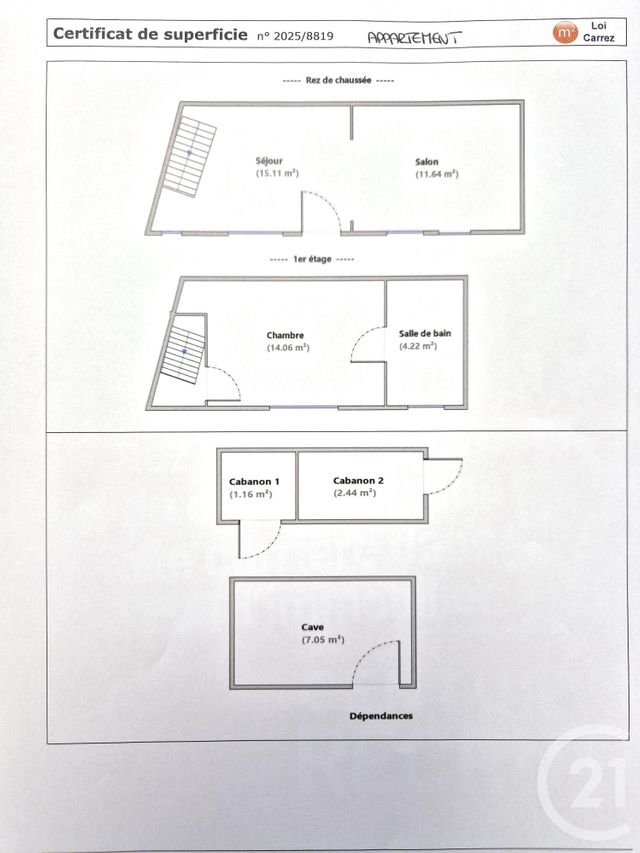 Appartement Local à vendre - 5 pièces - 136.92 m2 - LYON - 69004 - RHONE-ALPES - Century 21 Perspective Immobilier