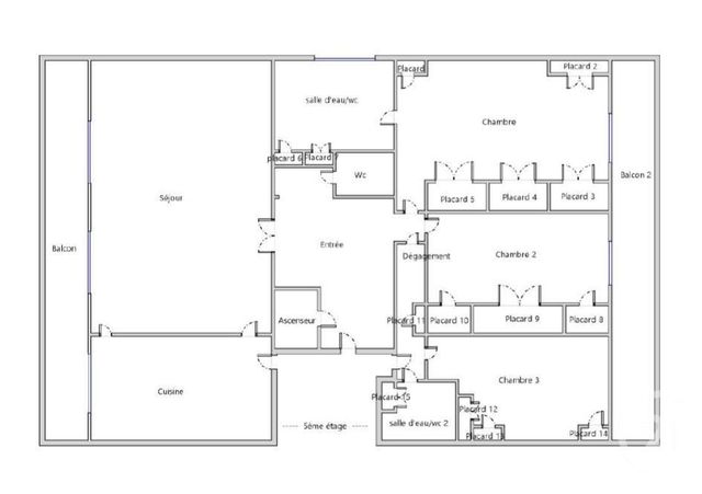 Appartement T5 à vendre - 5 pièces - 125.84 m2 - LYON - 69004 - RHONE-ALPES - Century 21 Perspective Immobilier