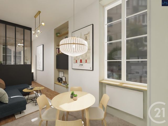 Appartement T2 à vendre - 2 pièces - 27.24 m2 - LYON - 69004 - RHONE-ALPES - Century 21 Perspective Immobilier