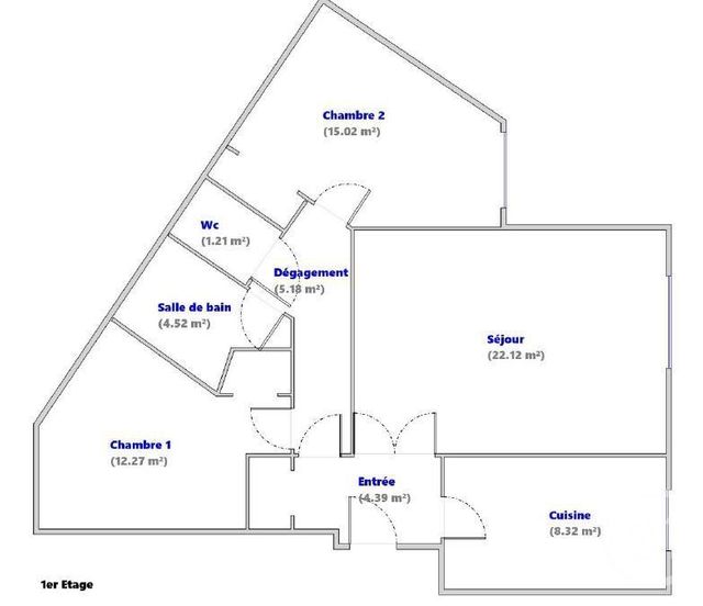 Appartement T3 à vendre - 3 pièces - 73.03 m2 - LYON - 69004 - RHONE-ALPES - Century 21 Perspective Immobilier