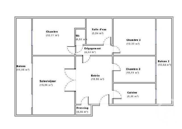 Appartement T4 à vendre - 4 pièces - 85.22 m2 - CALUIRE ET CUIRE - 69 - RHONE-ALPES - Century 21 Perspective Immobilier