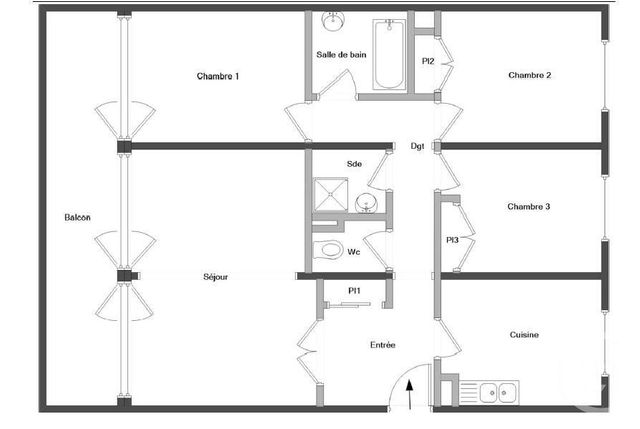 Appartement T4 à vendre - 4 pièces - 86.01 m2 - CALUIRE ET CUIRE - 69 - RHONE-ALPES - Century 21 Perspective Immobilier