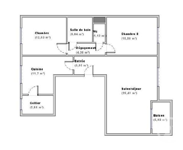 Appartement T3 à louer - 3 pièces - 81.26 m2 - LYON - 69004 - RHONE-ALPES - Century 21 Perspective Immobilier